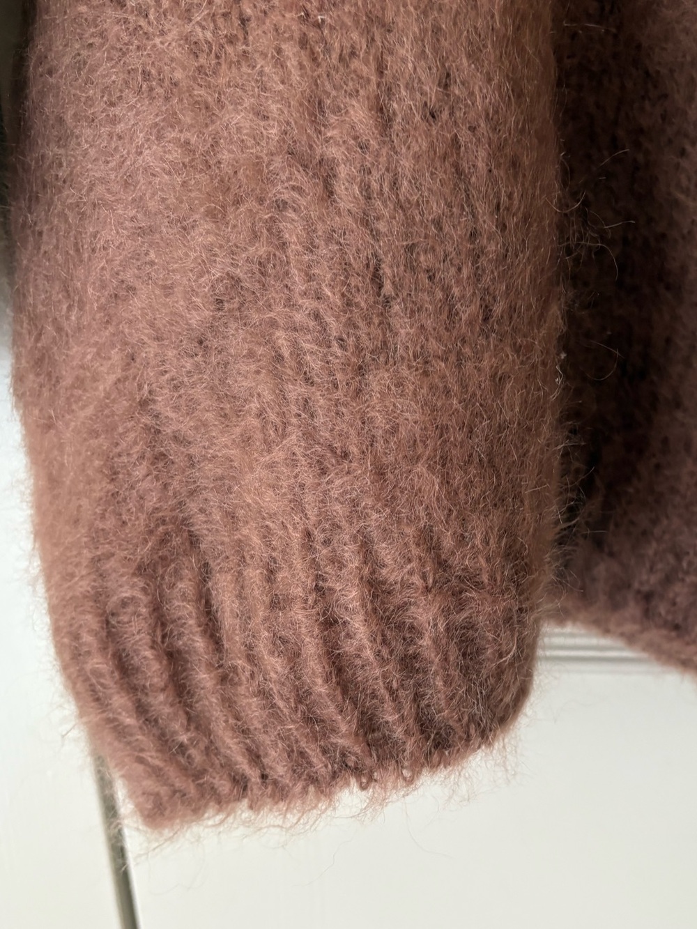 Gold Label | Vintage mock neck mohair sweater. Made in UK. Medium. Oversized - Picture 4 of 9